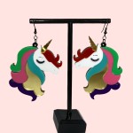 Unicorn Acrylic Earrings unicorn earrings, acrylic earrings